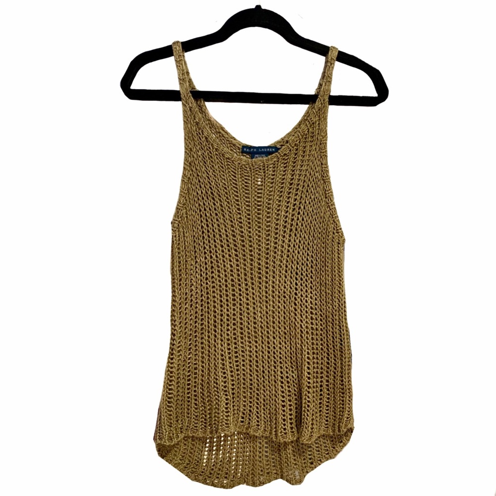 Ralph Lauren Textured Linen Tank • Lightweight